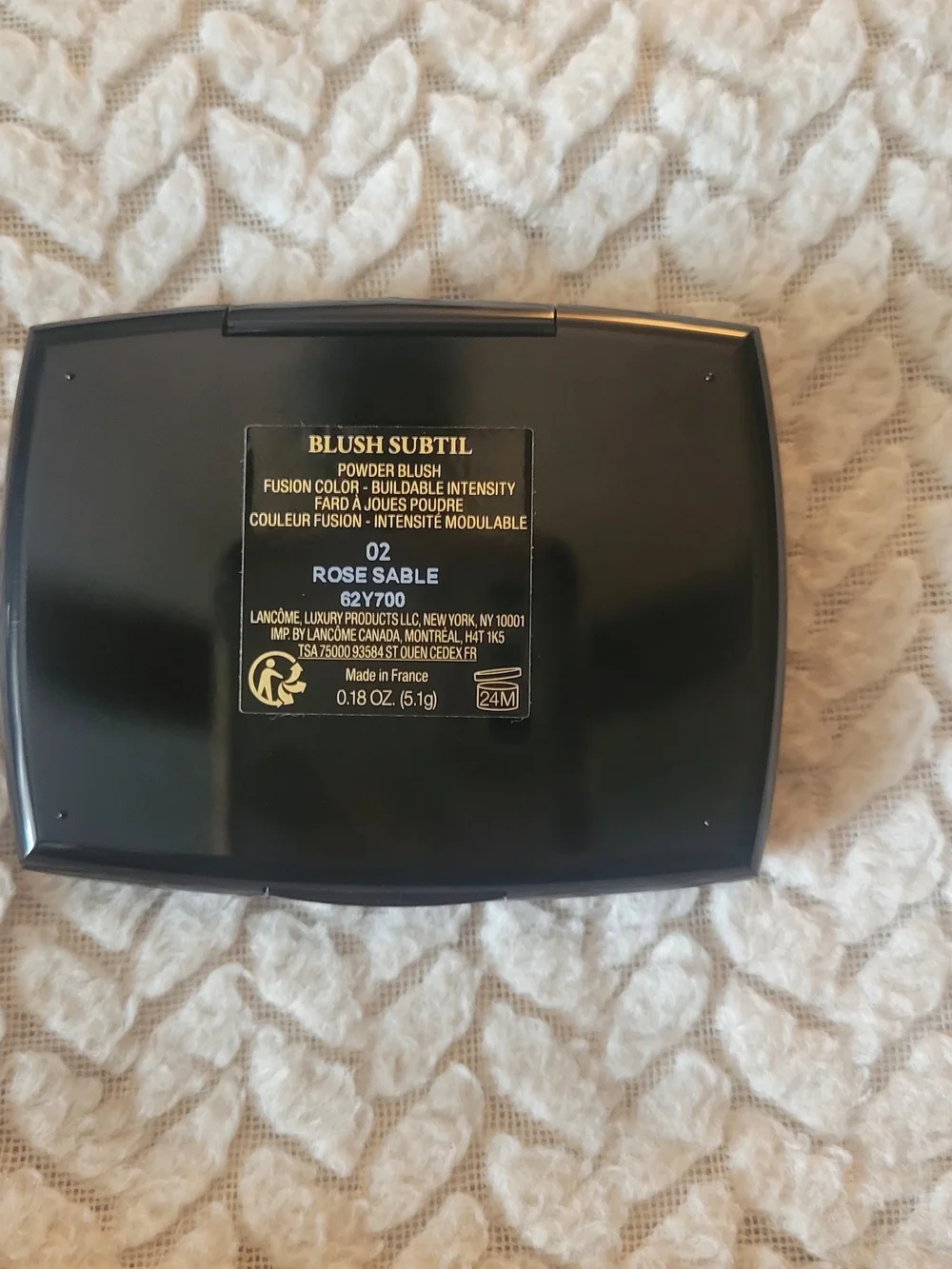 Lancome Blush Subtil Powder Blush Compact. Rose Sable 02 New In Box